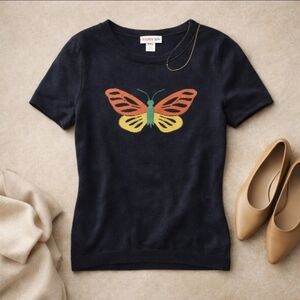 Y2K KORS Michael Kors Silk Cashmere Butterfly Knit Sweater